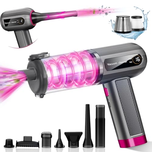 AKOFIC Aspirador de Mano, 16000Pa Aspirador Coche Potente, 4 En 1 Soplador y Aspirador, Mini Aspiradora Portatil Recargable con Pantalla Led para Pelo de Mascotas, Coche, Hogar, Oficina AKOFIC Aspirador de Mano, 16000Pa Aspirador Coche Potente, 4 En 1 Soplador y Aspirador, Mini Aspiradora Portatil Recargable con Pantalla Led para Pelo de Mascotas, Coche, Hogar, Oficina