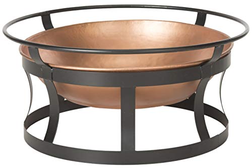 Safavieh Outdoor Collection Bonaire Fire Pit, Copper and Black