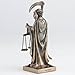 Veronese Design 4 1/4 Santa Muerte Holding Scythe and Scale Polystone Hand Painted Bronze Collectible Figurine Home Decor