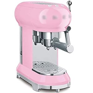 YNIYUJKL Schnellheizende Kapselkaffeemaschine Für Zuhause Und Büro Mit Milchaufschäumer, Halbautomatische Kleine Latte- Und Cappuccino-Maschine, Pink