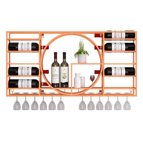 Étagère à vin murale pour optimiser les petits espaces et ranger les verres