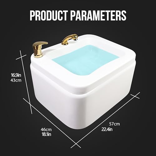 Spa de pies acrílico con calefacción y masajeador miniatura 3