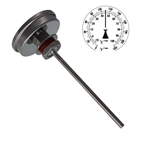 CRBrewBeer Stainless Steel Homebrew Thermometer Cover