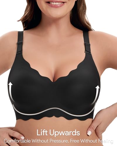 Image of Angelhood Seamless Jelly Bras for Women Wireless Push Up T-Shirt Bra Pack