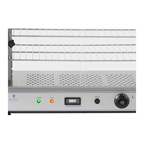 Royal Catering RC-WC001 warmhoudvitrine 54 cm 1.000 W warmhoudvitrine warmhoudhek warmtevitrine - Afbeelding 3