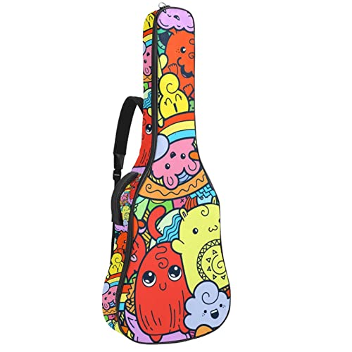 Housse de guitare acoustique étanche motif Noël 42,9 pouces