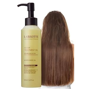 LABIOTTE Silk Oil Hair Treatment for Repair, Frizz Control & Shine – With Jojoba Oil for Dry, Damaged Hair Growth – 5.07 Fl Oz