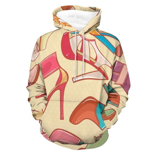 Sweats à capuche UMENG marre des pulls basiques optez pour le motif talons S