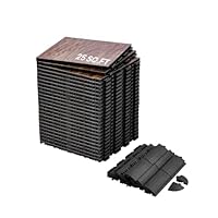 VEVOR Tanzbodenfliesen, 315 x 315 x 17,2 mm, 25-teiliger ineinandergreifender Tanzboden, tragbarer Tanzübungsboden mit gepolsterter Basis (Eichenholzmaserung, 25 Quadratfuß/Karton)