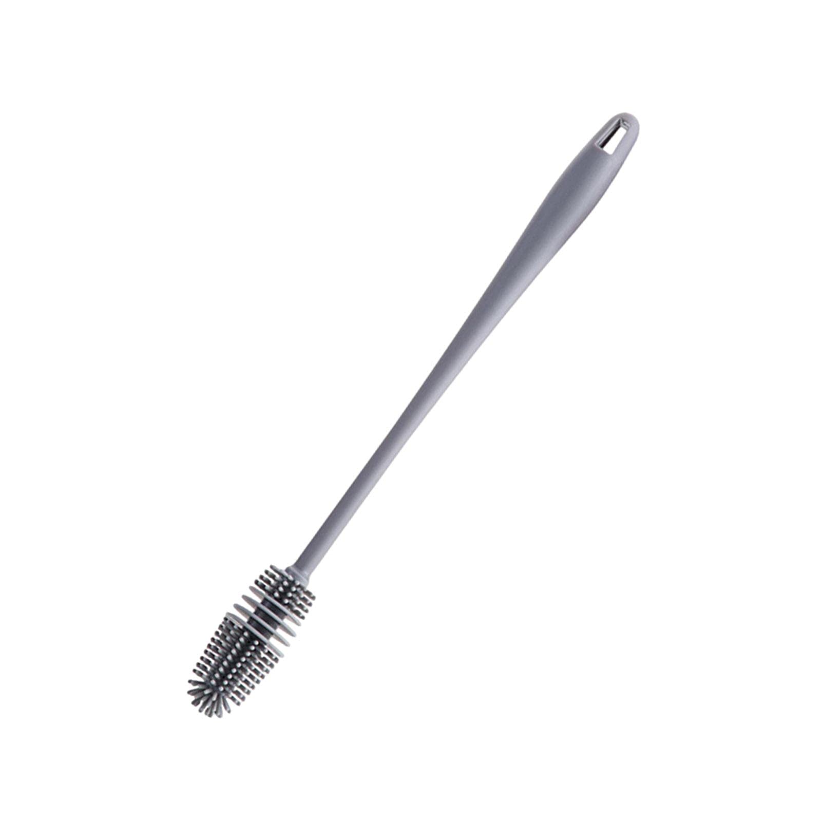 Acheter Brosse en silicone pour bouteille de lait, nettoyeur de verre, outil de nettoyage de cuisine, brosse de nettoyage pour bouteille de boisson à long manche, brosse de nettoyage pour tasse en
