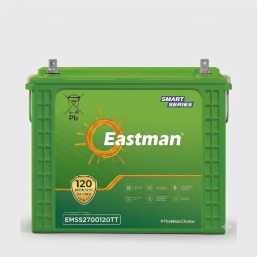 Image of Eastman EMSS2700120TT 250Ah Tall Tubular Inverter Battery | Ultra High Capacity | Rugged Build | 120-Month Warranty | Supports 700VA-2000VA Inverters