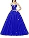 Likedpage Women's Sweetheart Ball Gown Tulle Quinceanera Dresses Prom Dress (US14, Royal Blue) … …
