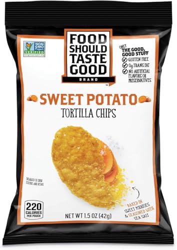 Food Should Taste Good Tortilla Chips, Sweet Potato, 1.5 Oz (Pack of 24) - image 1