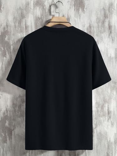 Image of TAGDO Men's Waffle Knitted V Neck|T Shirt for Man|Waffle|Cotton|Casual| Regular Fit Tees (2012)