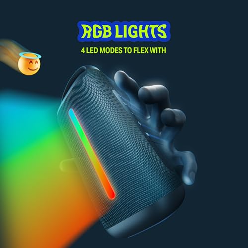 Image of Boat Stone Arc Pro Plus, Spatial Audio, 45W Signature Sound, 78mm Drivers,12 Hrs Battery, Broadcast & App Support, Bluetooth Speaker, Wireless Speaker, Portable Speaker (Tropical Blue)