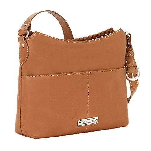 American West Leather Western Shoulder Handbag - Harvest Moon2