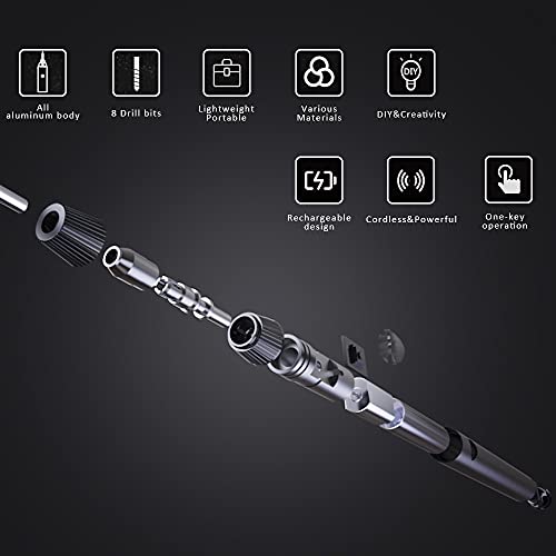 Wowstick nauwkeurige mini-accuboormachine, elektrische voedingsgeleider naar ontwerp van de oplaadbare pen, 280 mAh, met 8 accessoires - Afbeelding 5