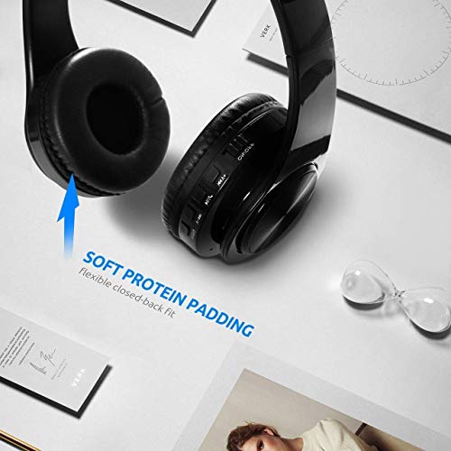 Waterproof Over-Ear Headphones, V5.0 Hd Stereo Sound Sports Wireless Over-Ear Headphones With Mic, Passive Noise Cancelling Headsets, 9 Hours Battery For Gym Running Workout Men, Women #TOP2