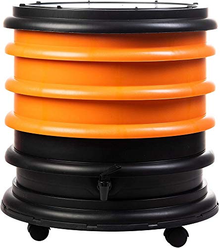 Preisvergleich Produktbild WormBox : Wurmkomposter Wurmfarm mit 3 Schalen Orange - 48 Liter