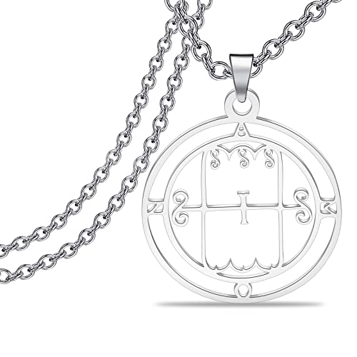 Lywjyb Birdgot 7 Amon Demon Seal Necklace Goetia Sigil necklace Lemegeton Jewelry Lesser Key Occult Gift