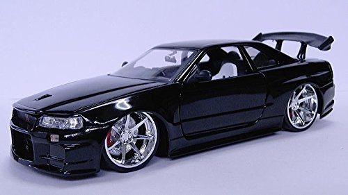 Jada 1:24 BIGTIME KUSTOMS Nissan Skyline GT-R BNR34 miniatura 2