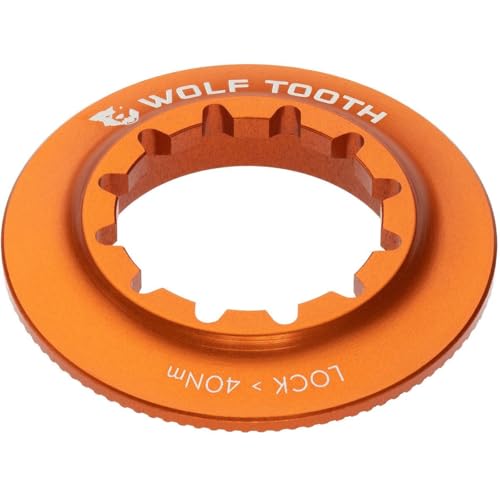 �E���t�g�D�[�X(Wolf Tooth) Centerlock Rotor Lockring-Internal Spline Orange�E���Z���[�V�����E9mm QR�A12mm�X���[�A�N�X���Ή�