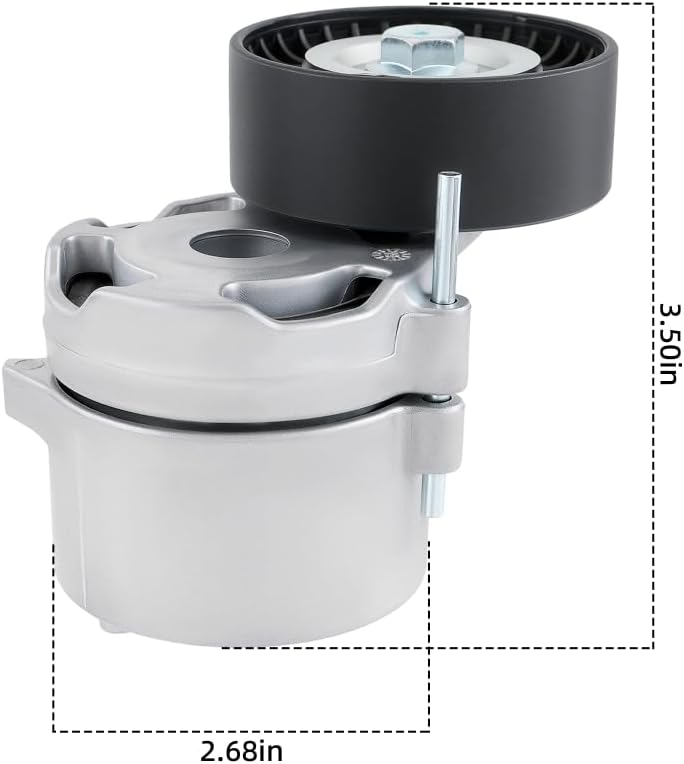 Belt Tensioner Assem with Pulley for Subaru Forester 2011-2018, BRZ 2013-2023, Crosstrek 2.0L 2013-2017, Outback/Legacy 2013-2019, WRX 2015-2019, Impreza 2012-2015, Replace# 23769AA040, 23769AA05A