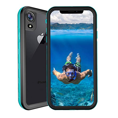 Funda Impermeable iPhone XR, SenMore 360 Funda IP68 Sumergibles Delgado Cover a prueba de choques Anti-rasguños Full Body con Protector de Pantalla Impermeable Funda para iPhone XR (For xr 6.1