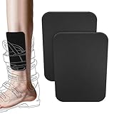 dinghaole 2 Stück Snow Ski Schienbeinschoner, Skifahren Schienbeinschoner Pads, Cuttable Shins Protector Pad for Ski Boot Liner, Leg and Foot Friction Shins Bang Protection for Sports Skiing