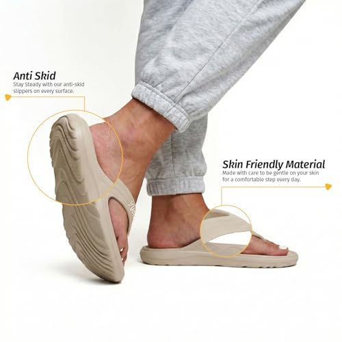 Image of YOHO Drizzle Soft Slippers for Women, Mild Acupressure, Lightweight, Anti Skid & Slip, Diabetic Footwear for Woman, Home Wear Bathroom Chappal for ladies | Waterproof Monsoon & Rainy Footwear