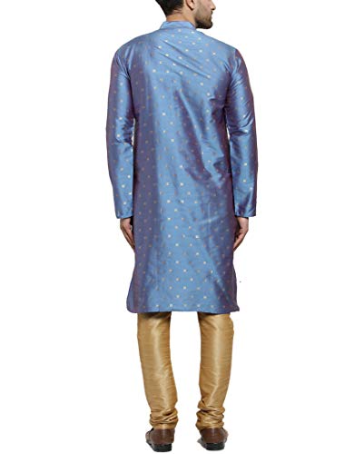 Sojanya (Since 1958 Men'S Silk Blend Kurta & Churidar Pyjama Set2