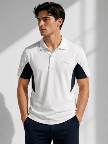 Image of Raves Mens Performance Collared Polo Shirt | Quick Dry, Lightweight, Breathable Sports & Everyday Wear Polo | Athletic Fit