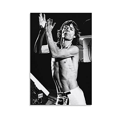 WQBYDS Tableau Toile Decoration 60 * 90cm Senza Cornice Mick Jagger famoso cantantecm stampa quadri...