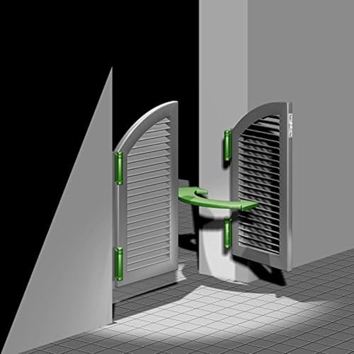 Alberts 411664 Pendeltürband | galvanisch blau verzinkt | Höhe 76 mm