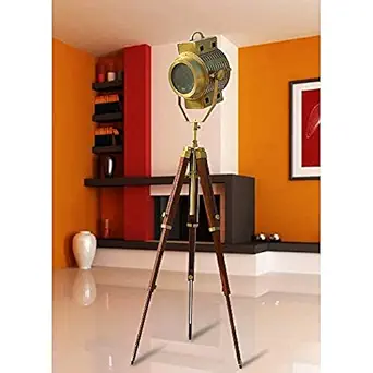 Vintage Nautical Spotlight Floor Lamp with Antique Finish by TENABLE Nautical MART