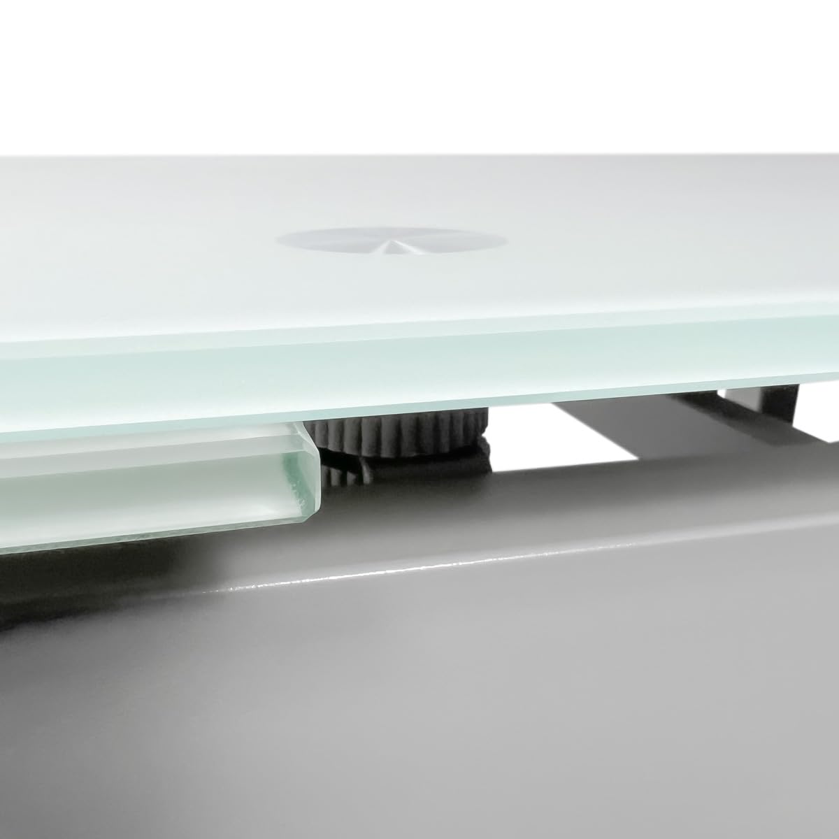 Homey - Mesa Extensible de Cristal de Cocina o Comedor Acabada en Blanco Modelo Kilembo, Práctica y Funcional. Medidas: 100-170 cm (Largo) x 70 cm (Ancho) x 75 cm (Alto)