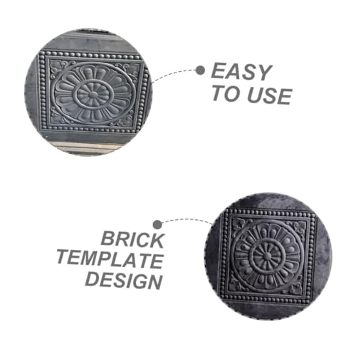 Molde de plástico resistente blanco para bloques de patio estilo antiguo 8