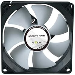 Ventilador Gelo GELID Solutions Silent 9 PWM - Ventilador de 4 pines de 92mm con tecnología PWM. Operación silenciosa. Aspas del ventilador optimizadas.