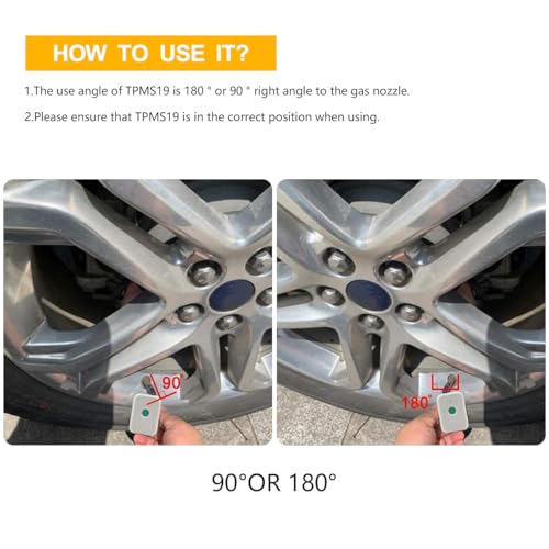 CGEAMDY TPMS-Reset Sensor Tool, Reifen Presure Monitor Sensor TPMS Reset Tool, Reset Sensor Programmierung Trainingsgerät Reifendruckkontrollsystem TPMS19, 8C2T1A203AB TPMS-19 Sensor-Reifen Monitor