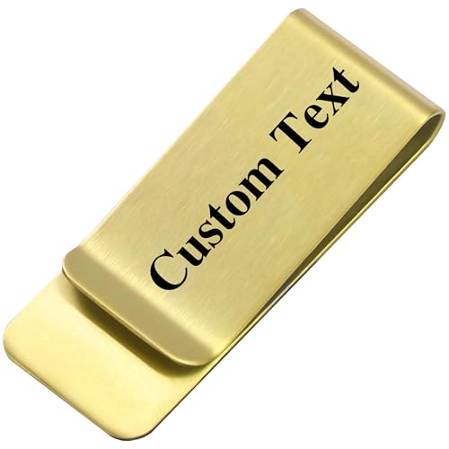 Custom Personalized Stainless Steel Money Clip, For Dad, Husband, Friend, Grandpa,and Mom Money Clip Customizable