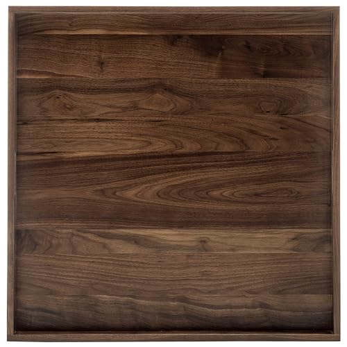 Kingcraft 28x28 in Black Walnut Ottoman Tray
