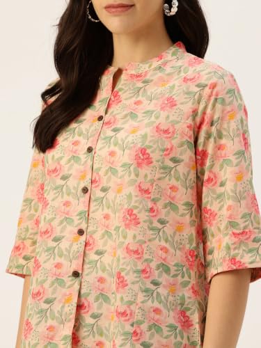 Image of Printed Mandarin Shirt - Casual & Chic (S-3XL)
