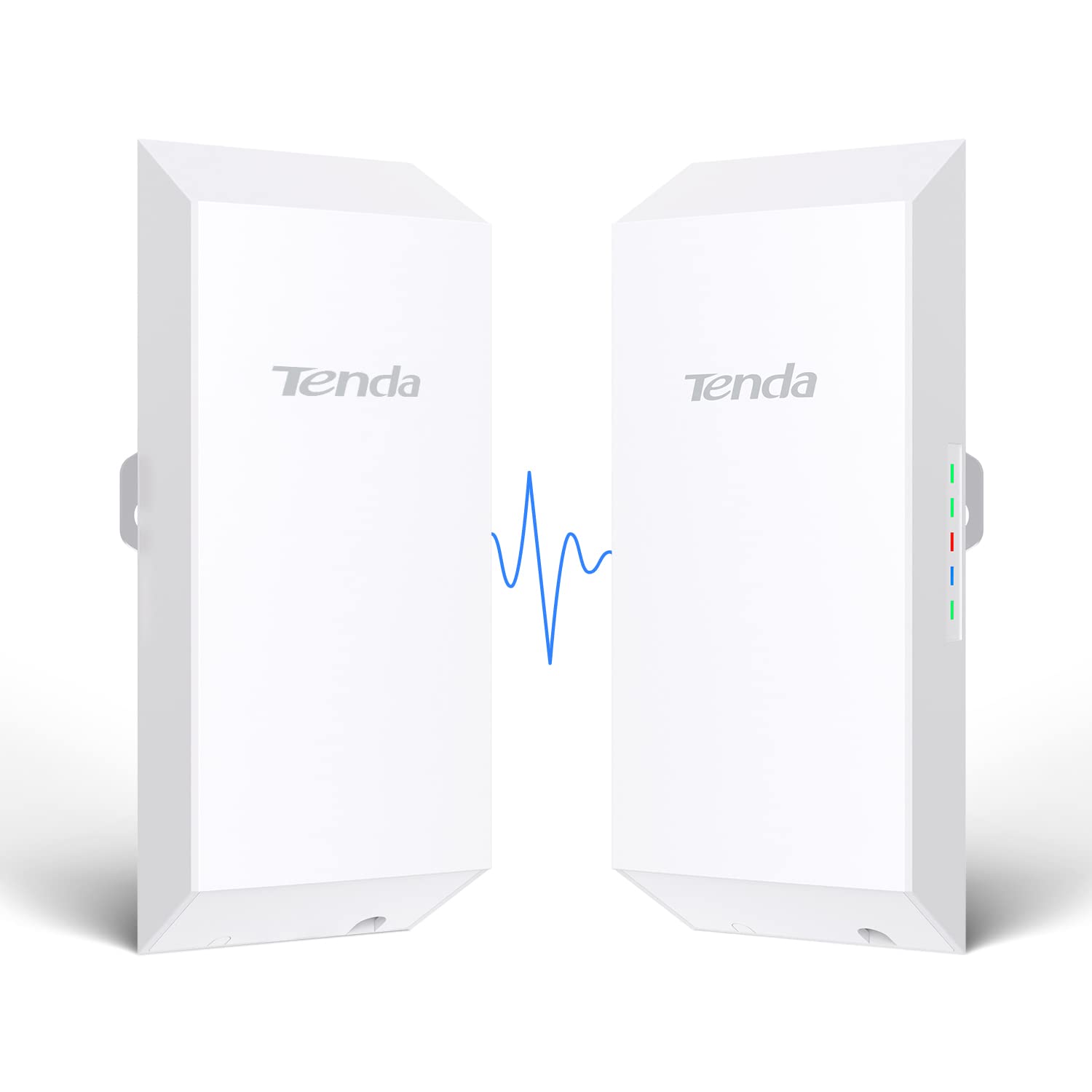 Tenda O1 Point d'Accès Extérieur Wi-FI 2.4GHz 300Mbps, Outdoor Point d'accès avec 8dbi Directional Antenna, 500m Transmission Range, Auto-Bridging, Waterproof