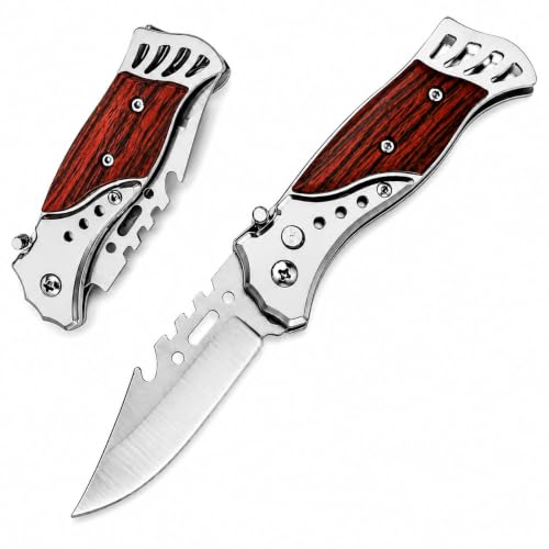 Multipurpose Kitchen Utility Knife with Wooden Handle | Stainless...