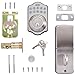 Amazon Basics Traditional Electronic Keyless Keypad Deadbolt Door Lock, keyless Entry Door Lock, Keyed Entry Option, 1-Pack, Satin Nickel