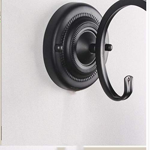 Zjztd Kerosene Wall Sconce Plug In Lantern Wall Lamp E27 Metal Glass Shade Living Room Bedroom Bedside Hotel Lamp (Color : Black) #TOP2