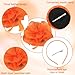 LmashRbaiw Fascinators Hats for Women,Orange Fascinators Hats for Women Tea Party,Fascinator Headband Headpiece