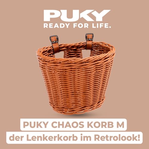 PUKY Chaos Korb | Größe M | Lenkerkorb für Laufräder, Scooter und 12' Fahrräder | Fahrradkorb für Kinder | Geflochtener Korb aus flexiblem Kunststoff