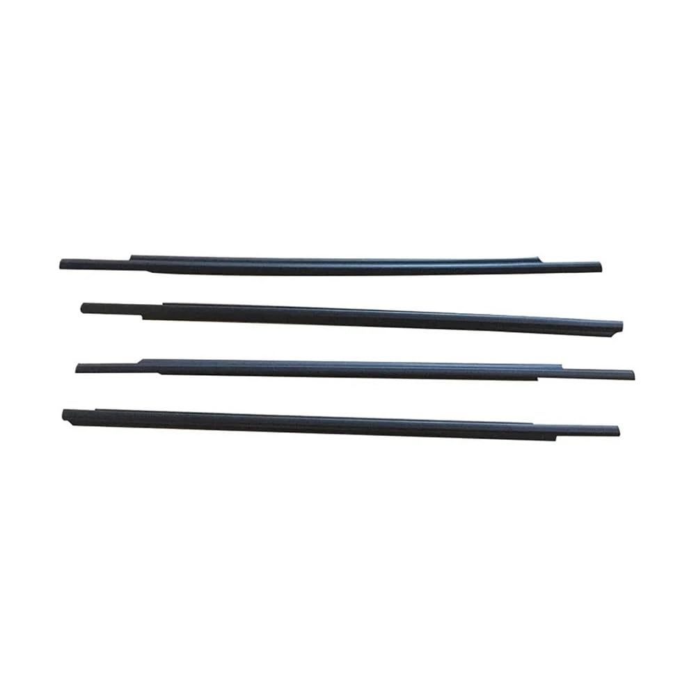 Syxlsjw Black Sealing Strip For Mitsubishi For Outlander 2013-2018 Window Outer Weatherstrip Side Door Moulding Seal Belt 5727A293 5727A294 5757A293 5757A294(Black)