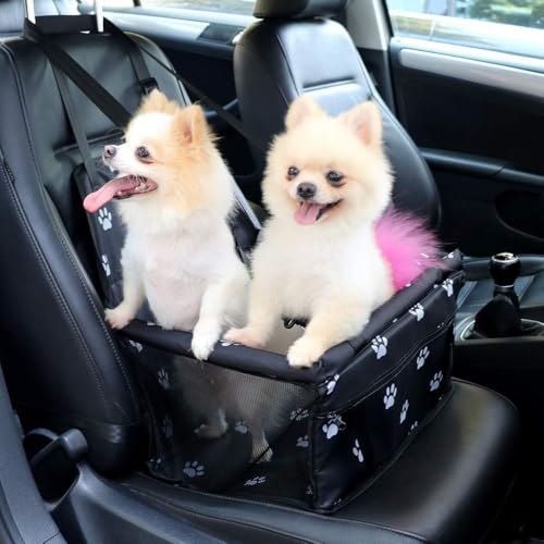 Assento de elevação de carro reforçado para animais de estimação para cães e gatos, bolsa portátil e